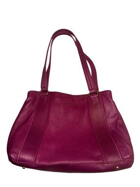 American Leather Co. Magenta Tote with Double Straps
